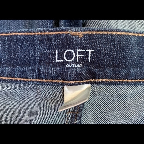 LOFT Outlet Denim Roll Shorts - Picture 5 of 5